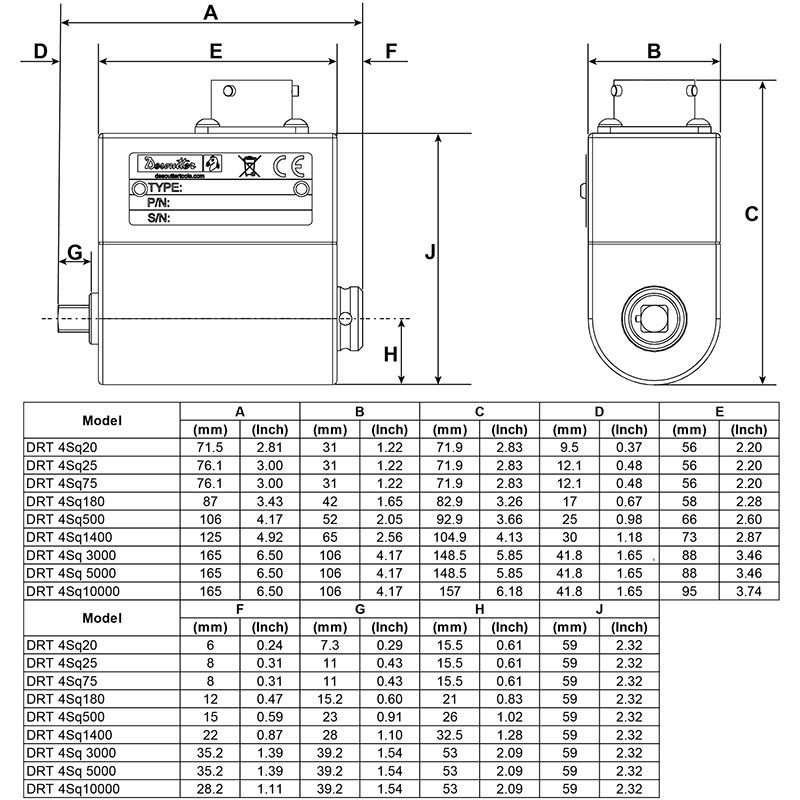 DRT 4 Sq 20 product photo